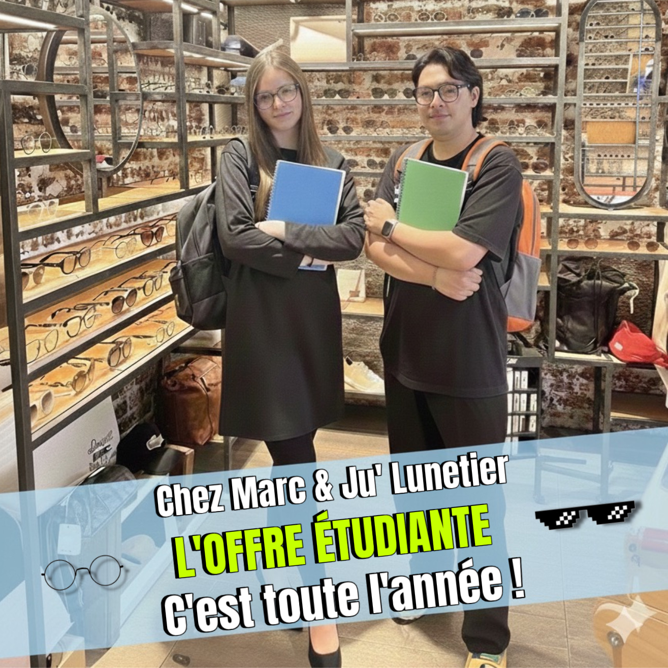 Marc & Ju' Lunetier Bazeilles, Lunettes stylées 👓 à budget étudiant 🎓 : 