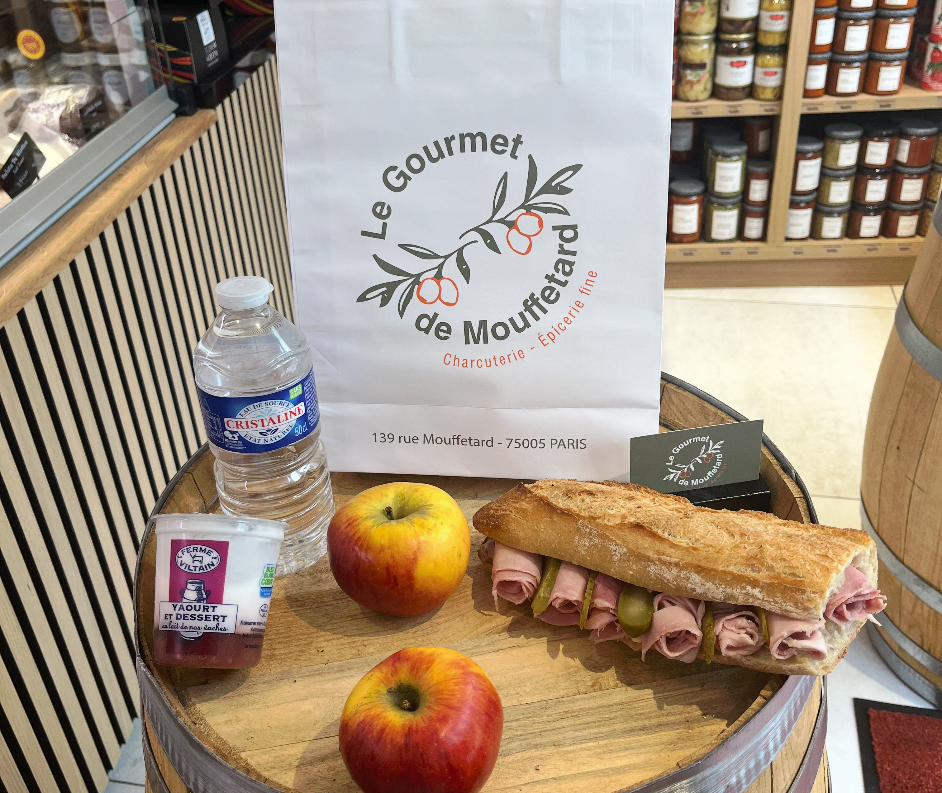 LE GOURMET DE MOUFFETARD, Menu étudiant Sandwich : 